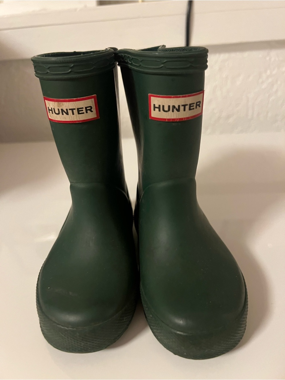 Hunter Kids Dark Green Waterproof Rain Boots